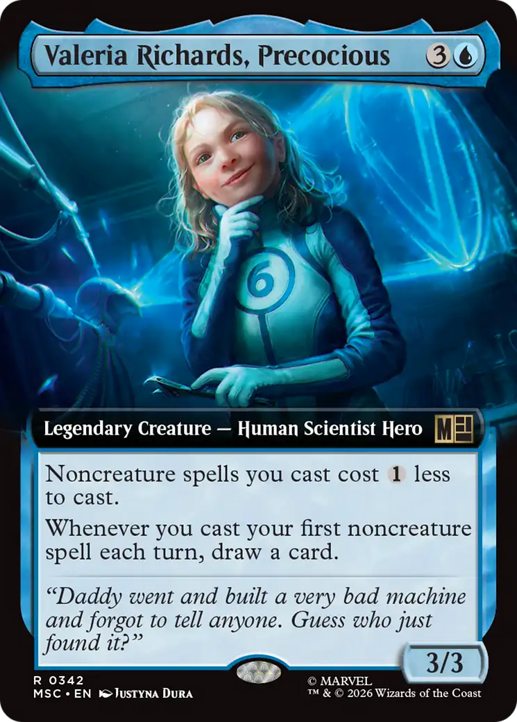 Valeria Richards, Precocious (Extended Art) [Marvel Super Heroes Commander] | Tabernacle Games