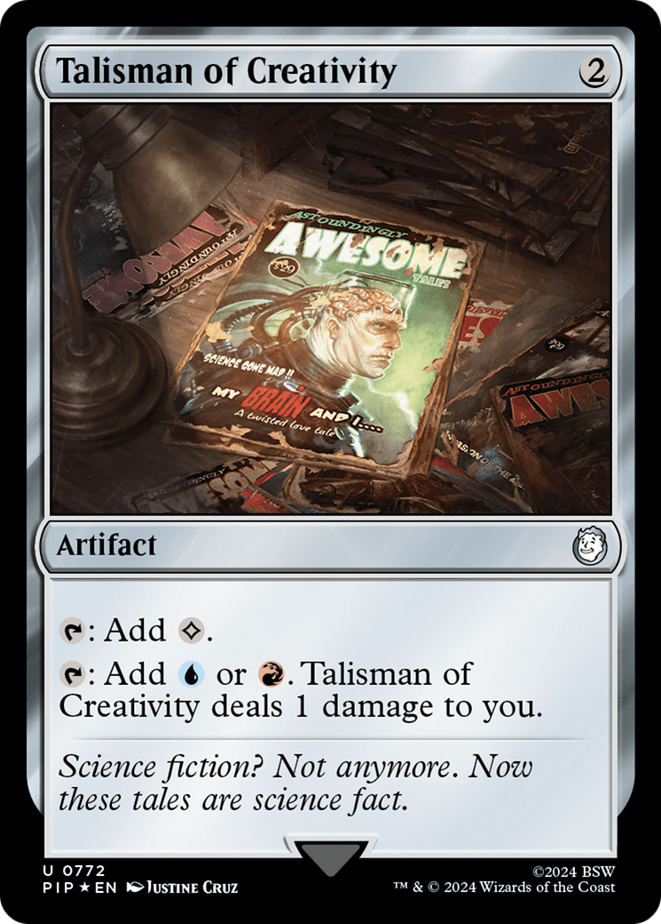 Talisman of Creativity (Surge Foil) [Fallout] | Tabernacle Games