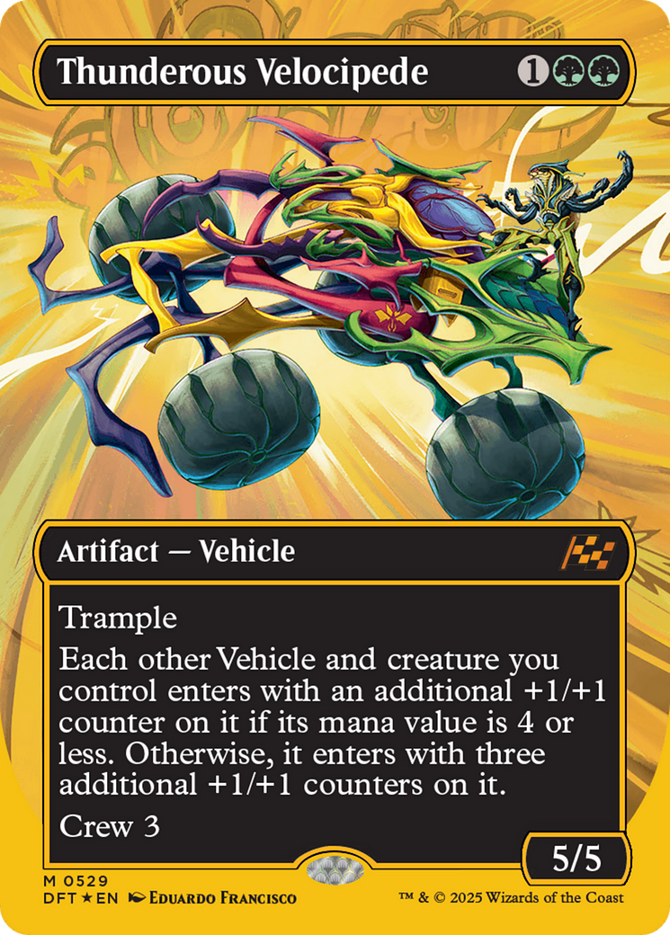 Thunderous Velocipede (Borderless) (First-Place Foil) [Aetherdrift] | Tabernacle Games