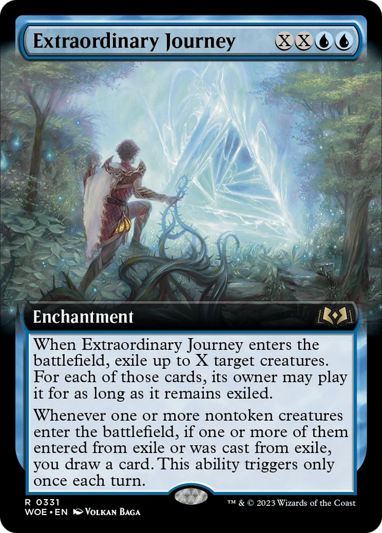Extraordinary Journey (Extended Art) [Wilds of Eldraine] | Tabernacle Games