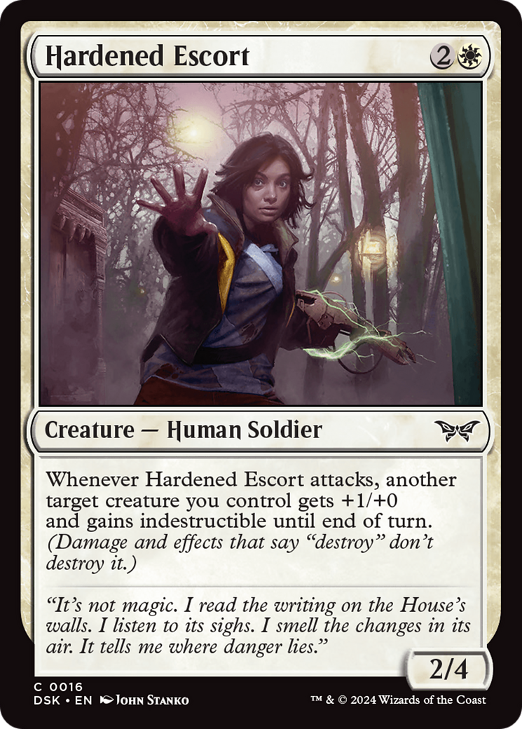 Hardened Escort [Duskmourn: House of Horror] | Tabernacle Games