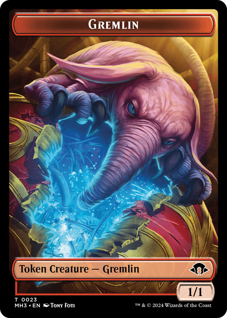 Gremlin // Energy Reserve Double-Sided Token [Modern Horizons 3 Tokens] | Tabernacle Games