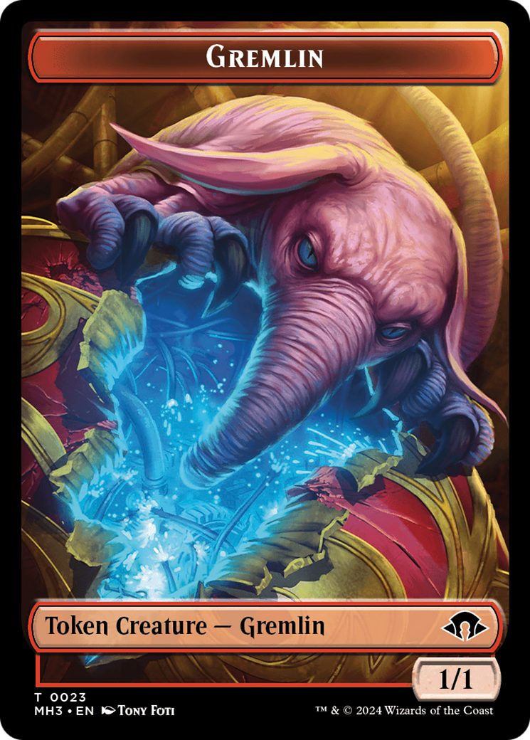 Gremlin (Ripple Foil) // Copy Double-Sided Token [Modern Horizons 3 Tokens] | Tabernacle Games