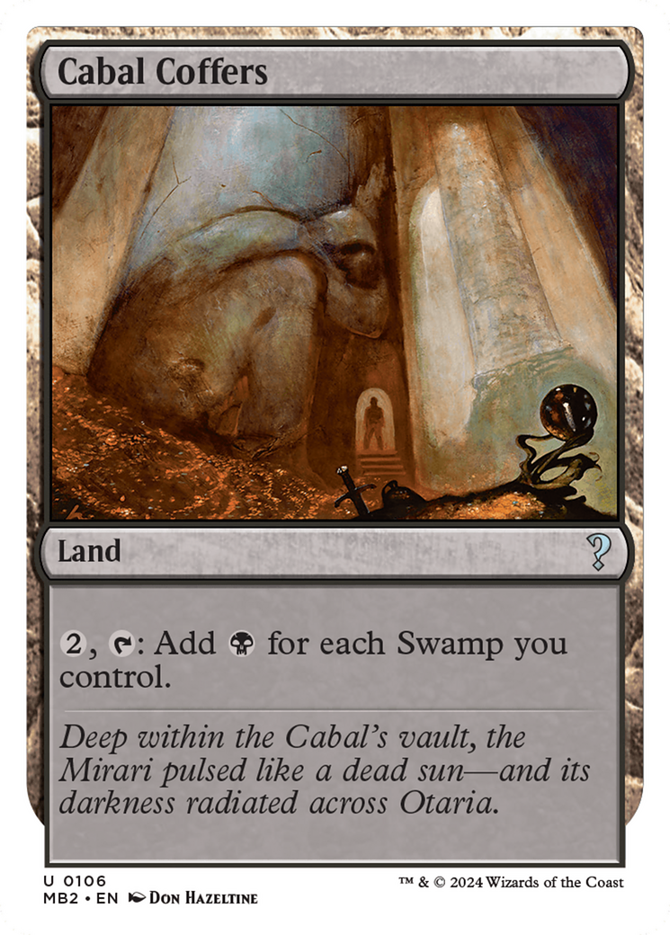 Cabal Coffers (White Border) [Mystery Booster 2] | Tabernacle Games