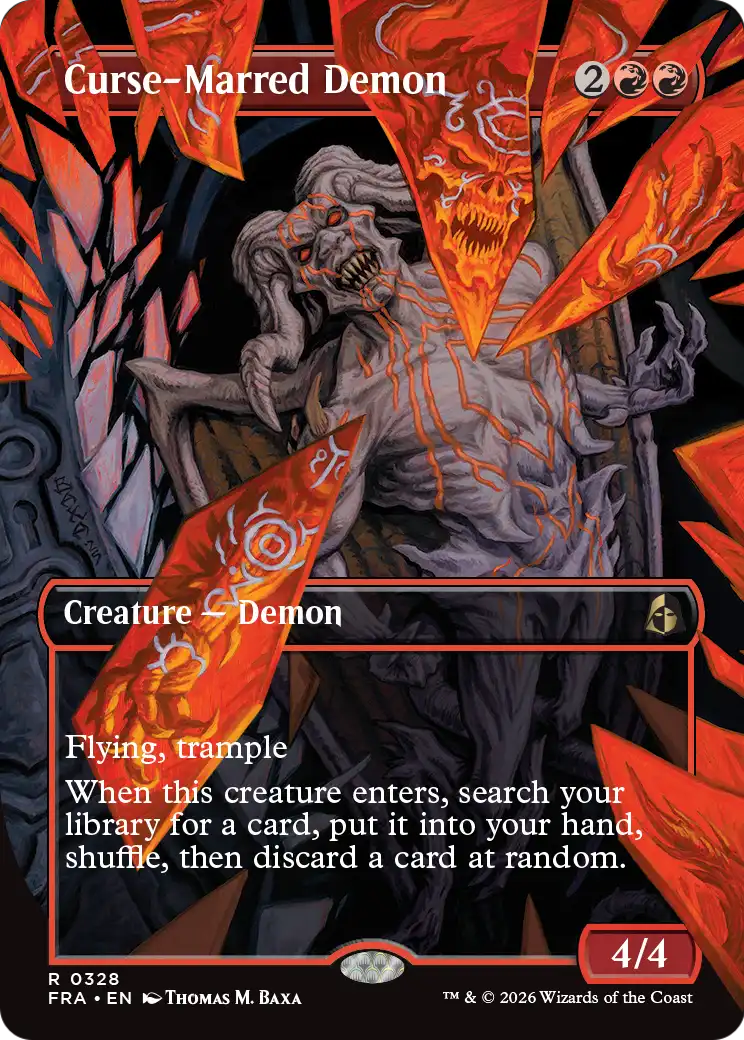 Curse-Marred Demon (Borderless) [Reality Fracture] | Tabernacle Games