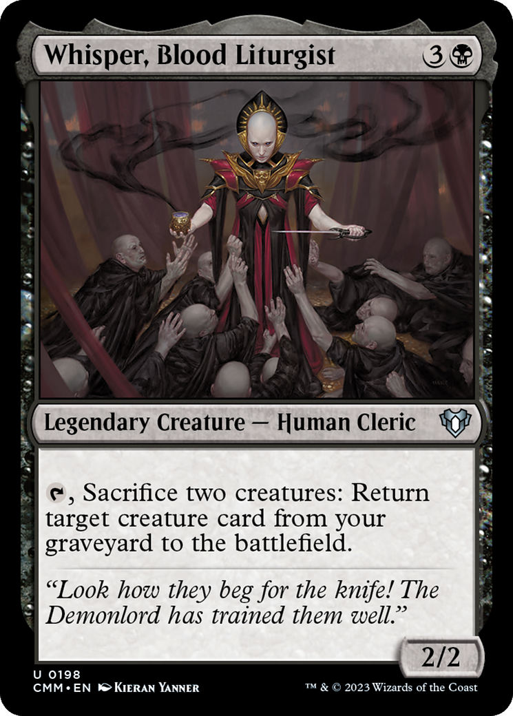 Whisper, Blood Liturgist [Commander Masters] | Tabernacle Games