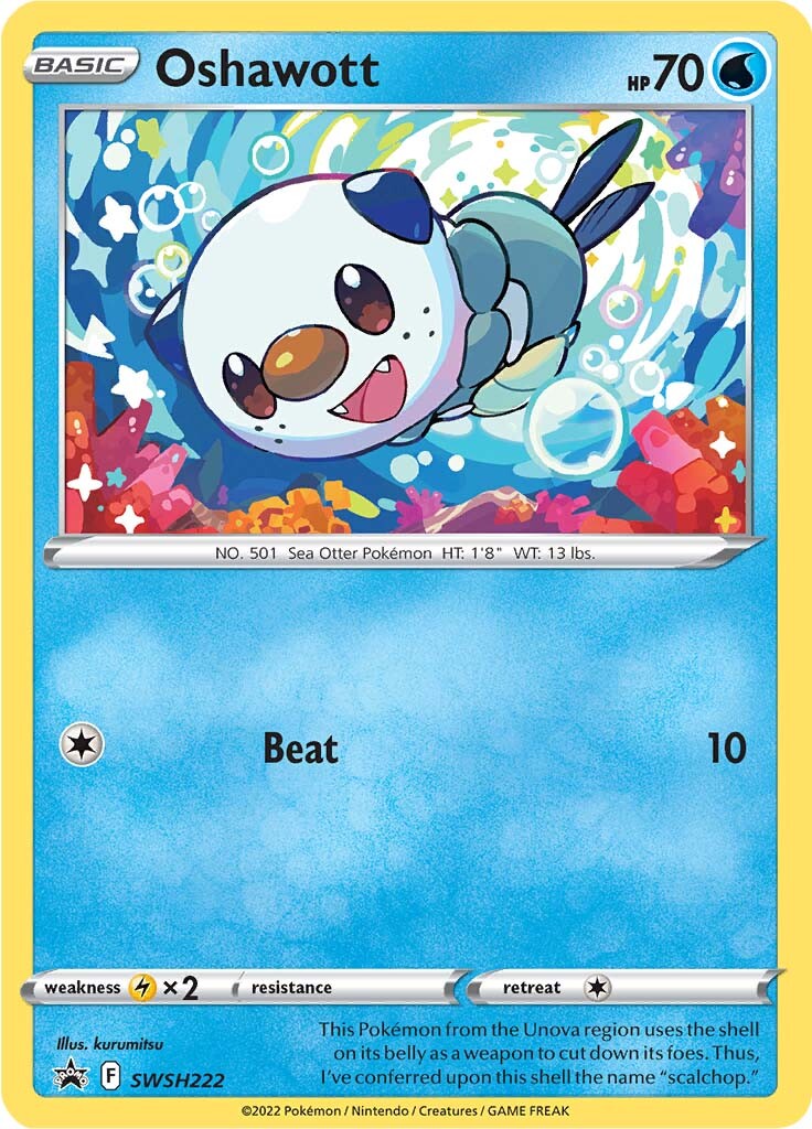 Oshawott (SWSH222) [Sword & Shield: Black Star Promos] | Tabernacle Games