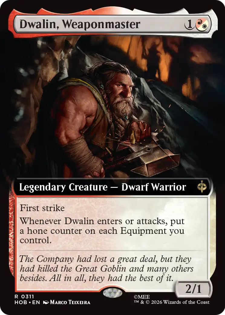 Dwalin, Weaponmaster (Extended Art) [The Hobbit] | Tabernacle Games