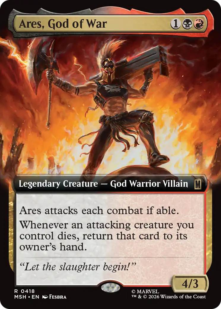 Ares, God of War (Extended Art) [Marvel Super Heroes] | Tabernacle Games
