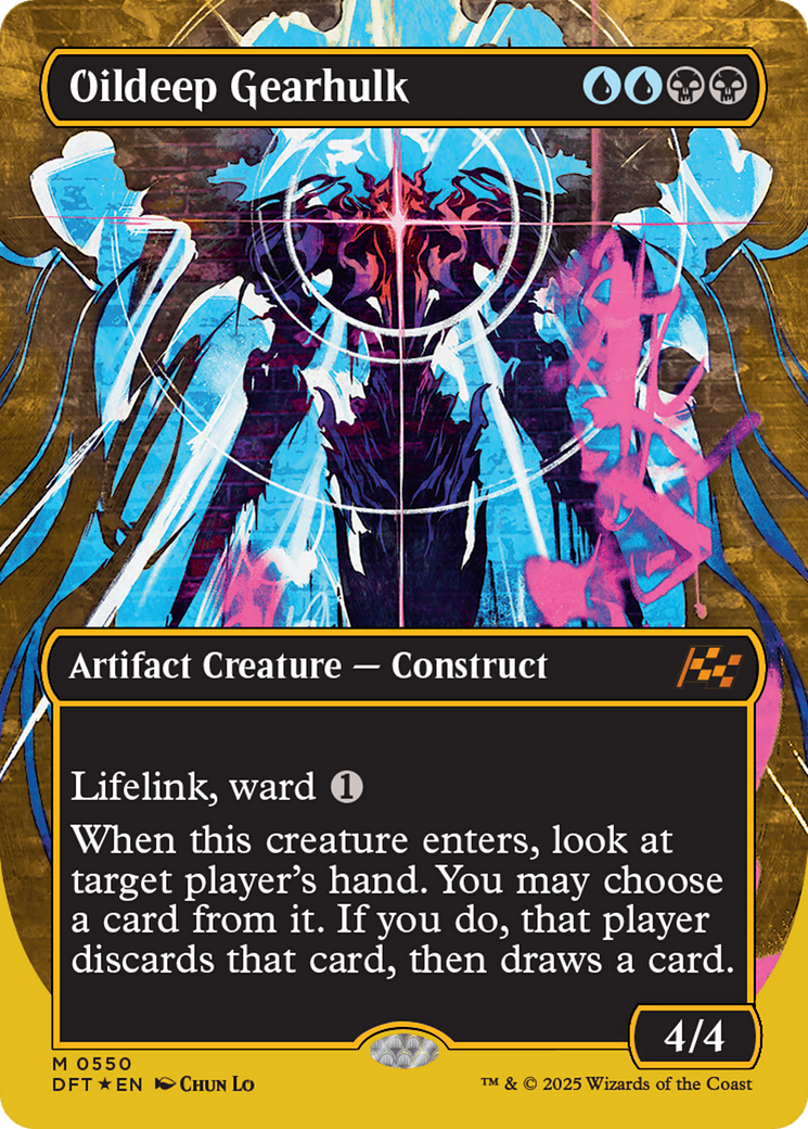 Oildeep Gearhulk (Borderless) (First-Place Foil) [Aetherdrift] | Tabernacle Games