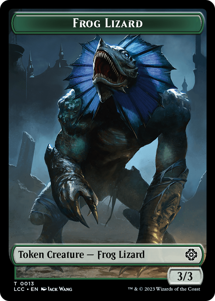 Frog Lizard // Merfolk (0003) Double-Sided Token [The Lost Caverns of Ixalan Commander Tokens] | Tabernacle Games