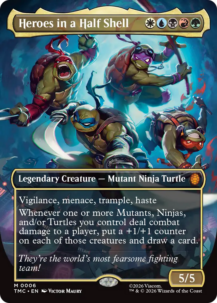 Heroes in a Half Shell (Borderless) [Teenage Mutant Ninja Turtles Commander] | Tabernacle Games