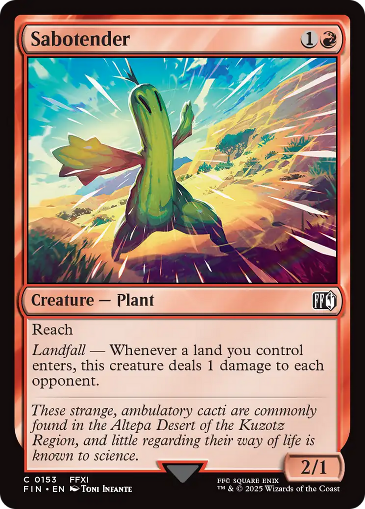 Sabotender [FINAL FANTASY] | Tabernacle Games