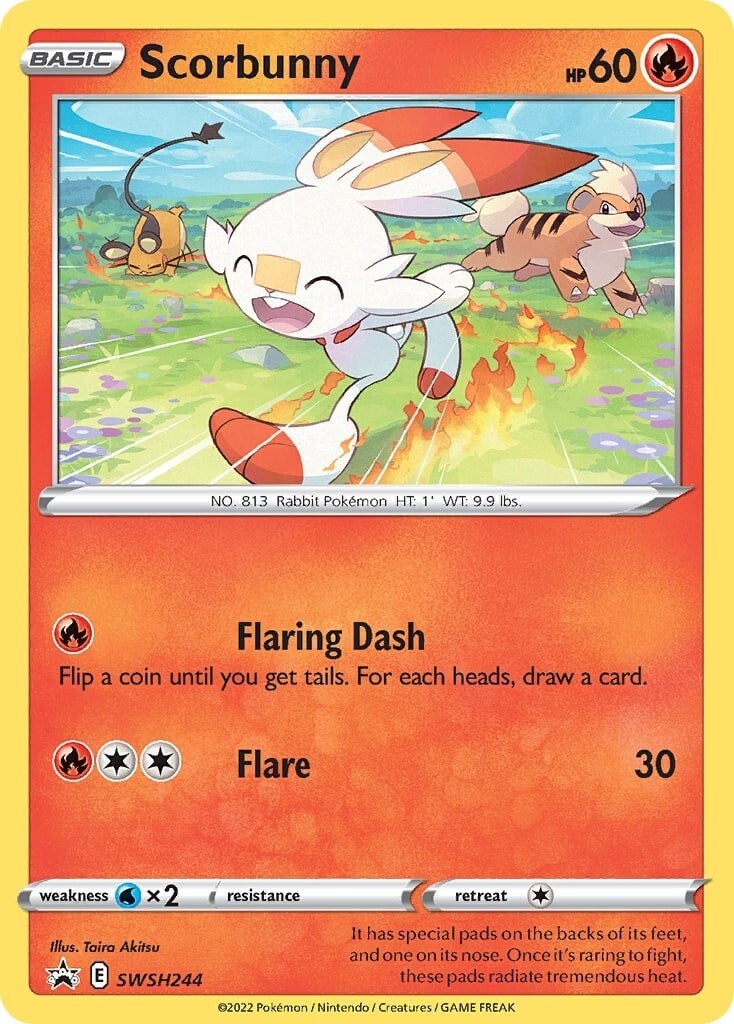 Scorbunny (SWSH244) [Sword & Shield: Black Star Promos] | Tabernacle Games