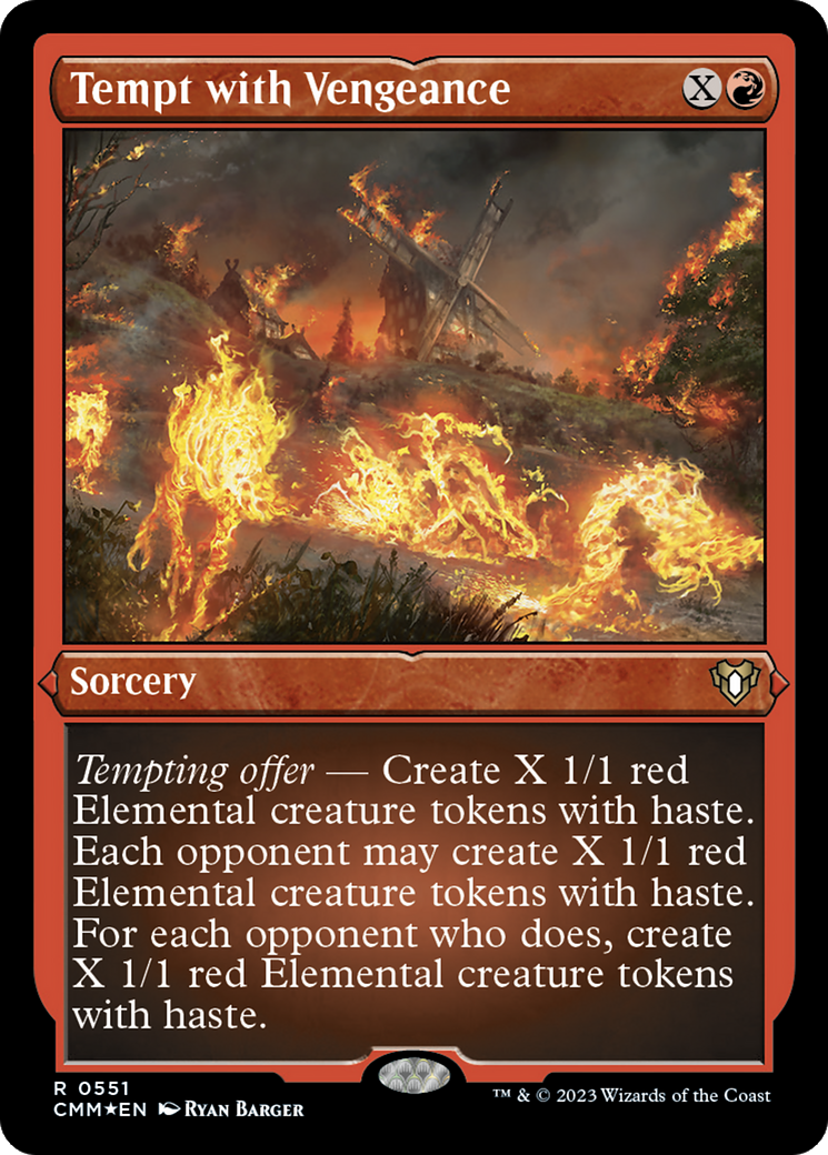 Tempt with Vengeance (Foil Etched) [Commander Masters] | Tabernacle Games