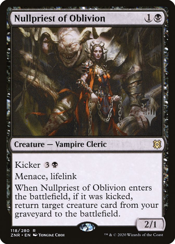 Nullpriest of Oblivion (Promo Pack) [Zendikar Rising Promos] | Tabernacle Games