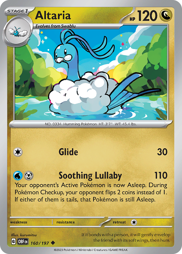 Altaria (160/197) [Scarlet & Violet: Obsidian Flames] | Tabernacle Games