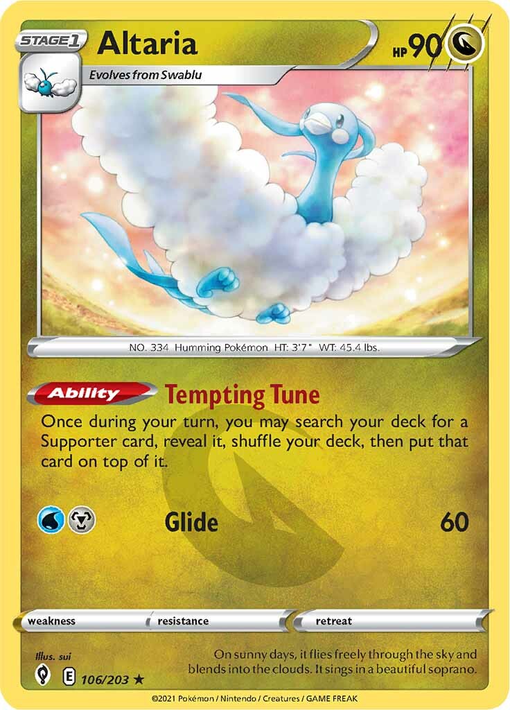 Altaria (106/203) [Sword & Shield: Evolving Skies] | Tabernacle Games