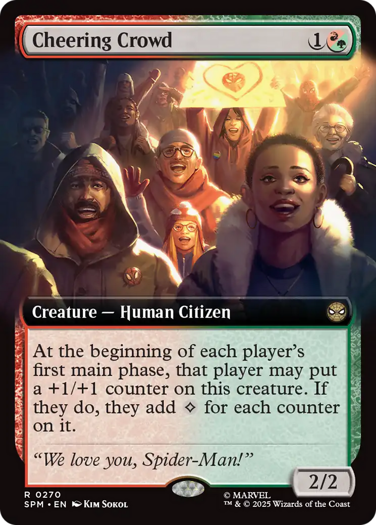 Cheering Crowd (Extended Art) [Marvel's Spider-Man] | Tabernacle Games