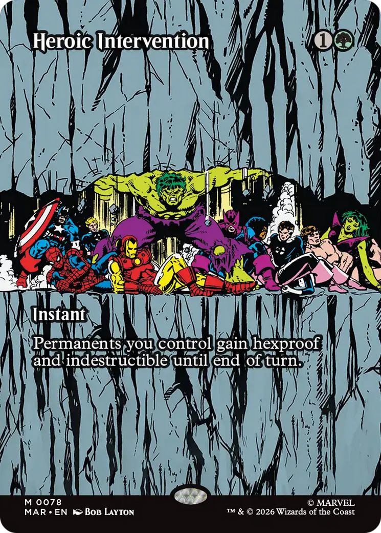 Heroic Intervention (0078) (Borderless) [Marvel Universe: Eternal-Legal] | Tabernacle Games