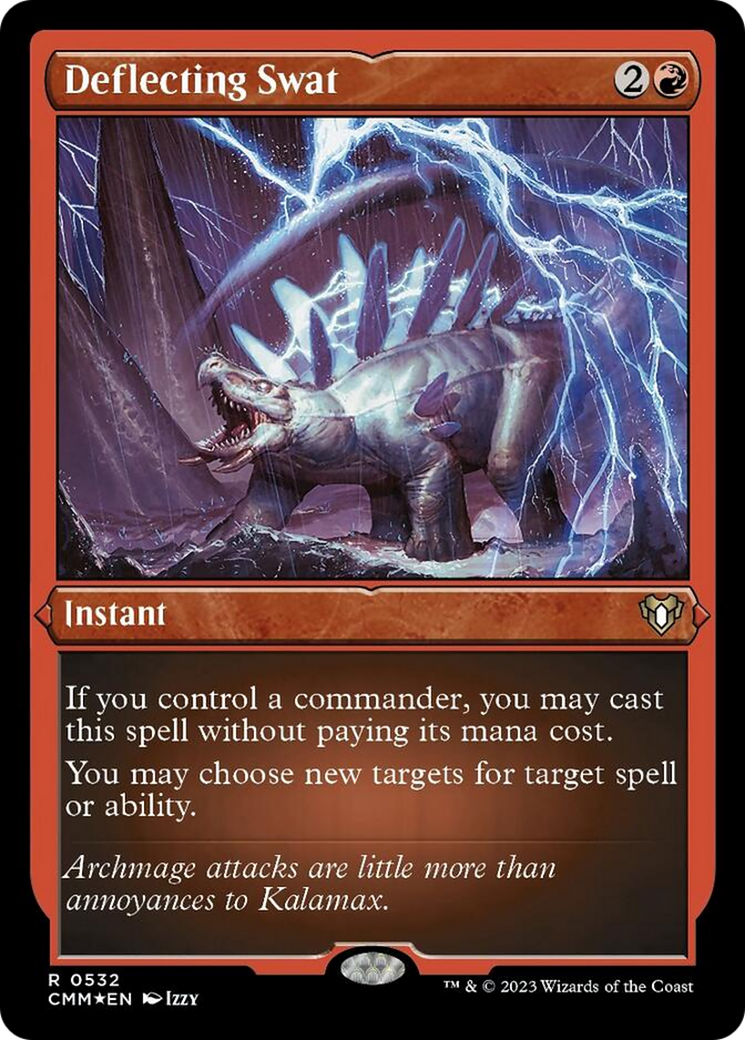 Deflecting Swat (Foil Etched) [Commander Masters] | Tabernacle Games