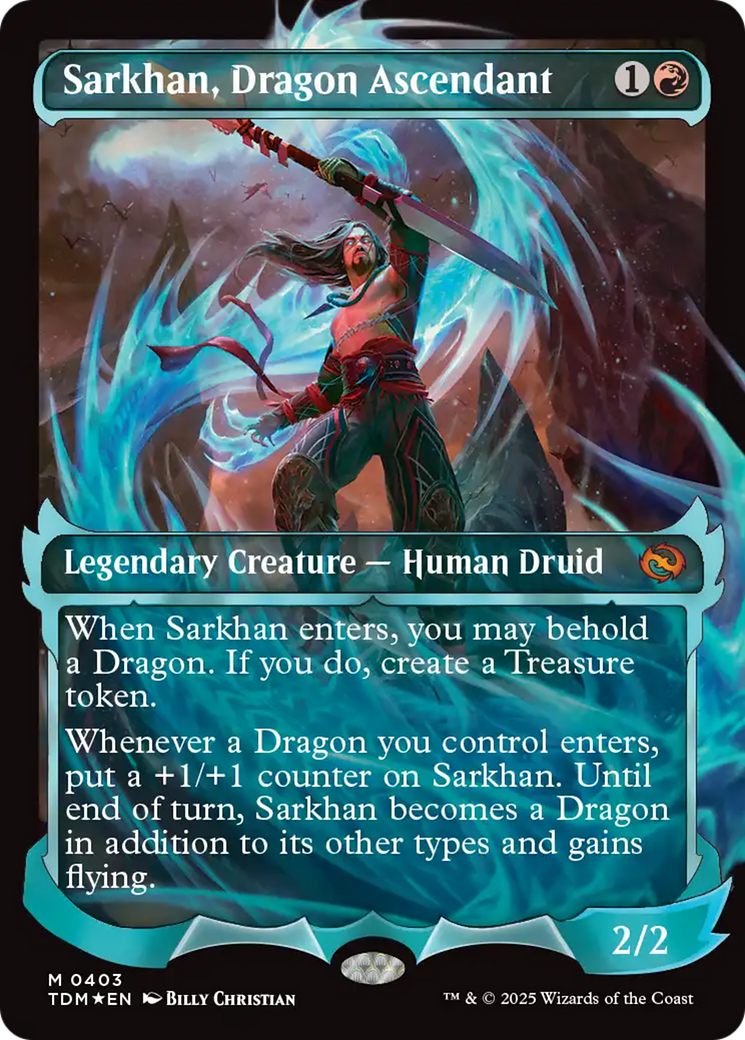 Sarkhan, Dragon Ascendant (0403) (Showcase) [Tarkir: Dragonstorm] | Tabernacle Games