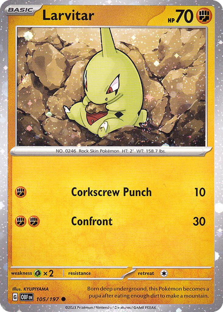 Larvitar (105/197) (Cosmos Holo) [Miscellaneous Cards] | Tabernacle Games