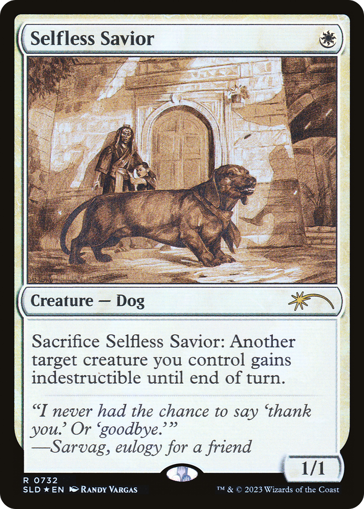 Selfless Savior (Sketch) [Secret Lair Drop Promos] | Tabernacle Games