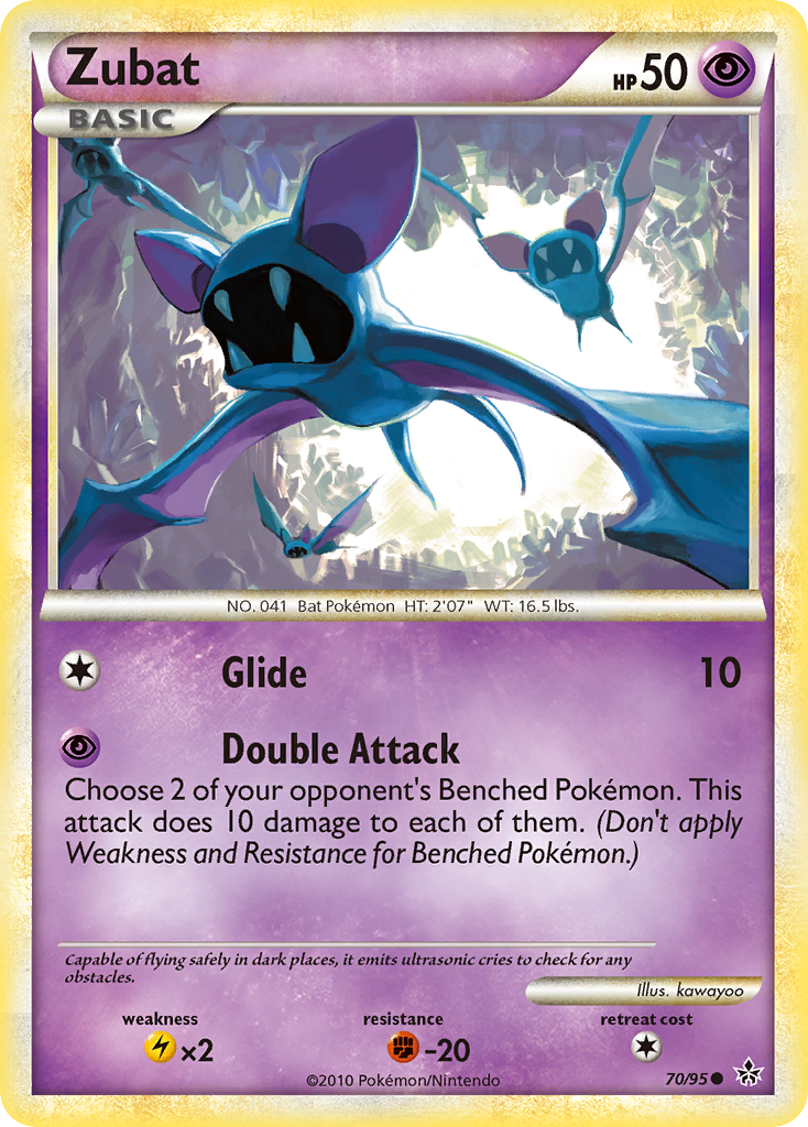 Zubat (70/95) [HeartGold & SoulSilver: Unleashed] | Tabernacle Games