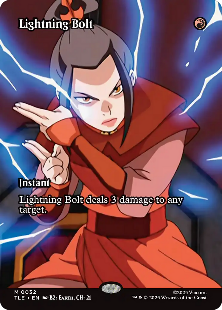 Lightning Bolt (Borderless) [Avatar: The Last Airbender: Eternal-Legal] | Tabernacle Games
