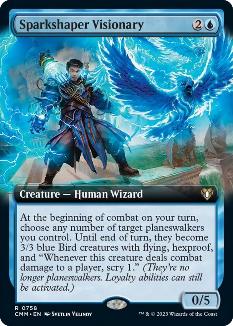 Sparkshaper Visionary (Extended Art) [Commander Masters] | Tabernacle Games