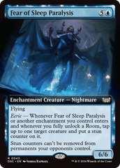 Fear of Sleep Paralysis (Extended Art) [Duskmourn: House of Horror Commander] | Tabernacle Games