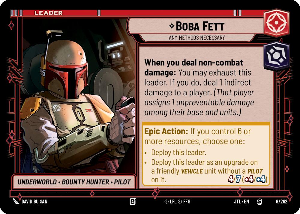 Boba Fett - Any Methods Necessary (009/262) (009/257) [Jump to Lightspeed] | Tabernacle Games