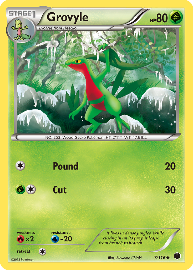 Grovyle (7/116) [Black & White: Plasma Freeze] | Tabernacle Games