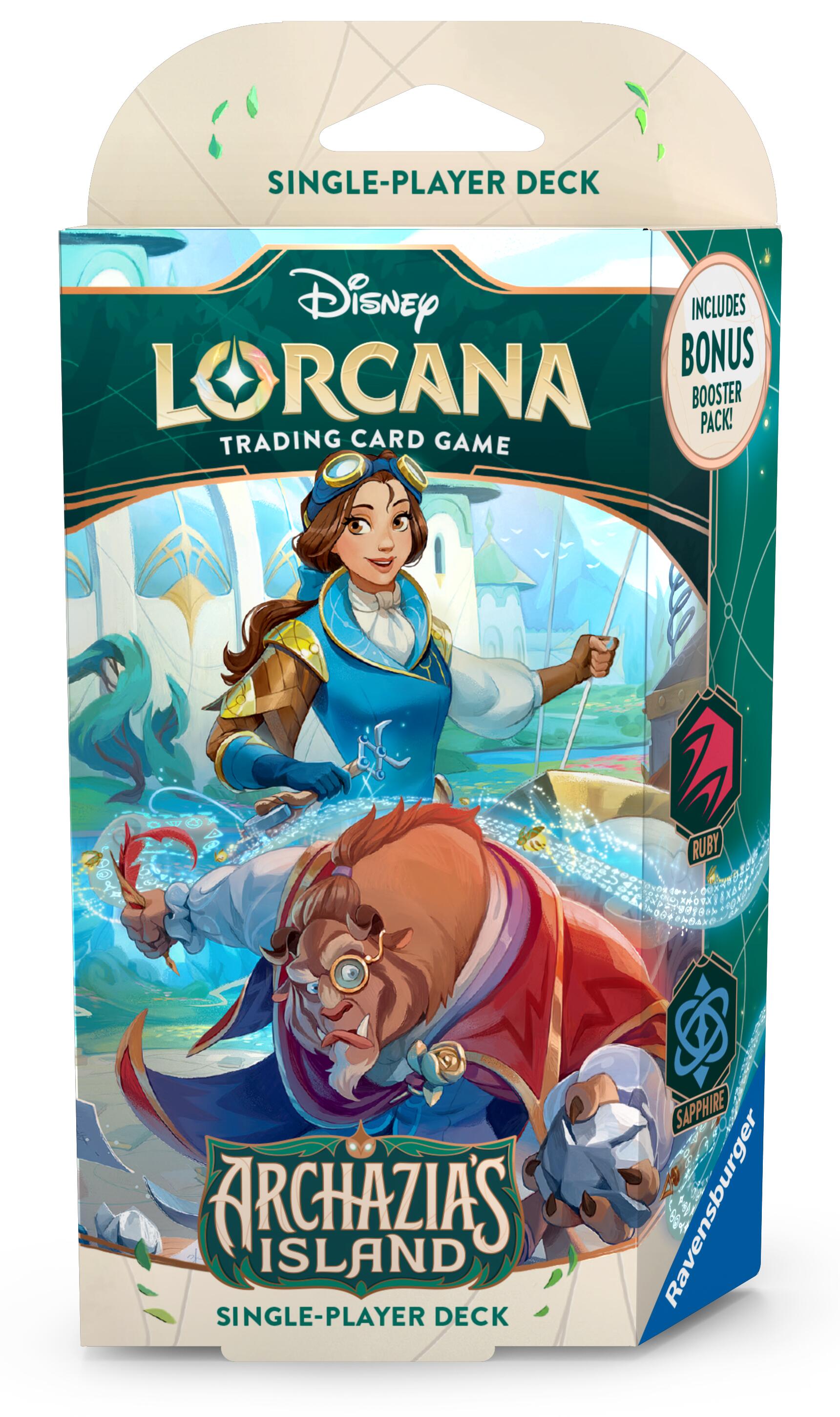 Disney Lorcana: Archazia's Island - Starter Deck (Ruby/Saphire) | Tabernacle Games