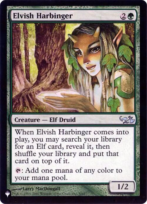 Elvish Harbinger (Retro Frame) [The List] | Tabernacle Games