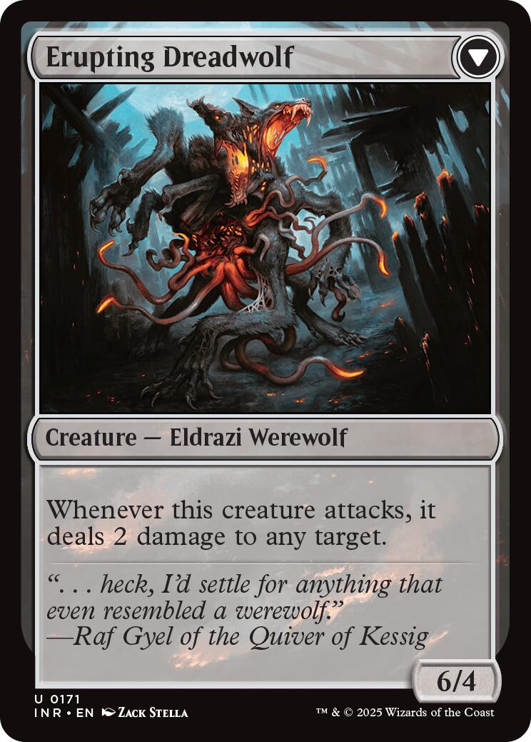 Smoldering Werewolf // Erupting Dreadwolf [Innistrad Remastered] | Tabernacle Games