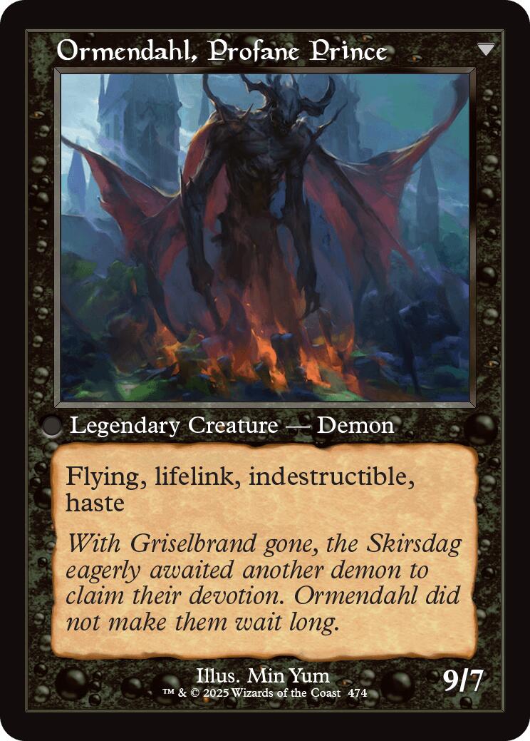 Westvale Abbey // Ormendahl, Profane Prince (Retro Frame) [Innistrad Remastered] | Tabernacle Games