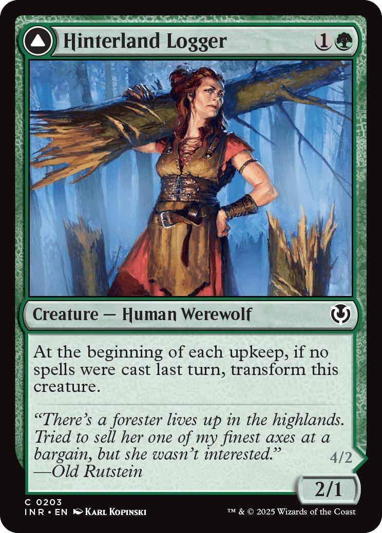 Hinterland Logger // Timber Shredder [Innistrad Remastered] | Tabernacle Games
