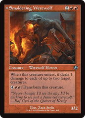 Smoldering Werewolf // Erupting Dreadwolf (Retro Frame) [Innistrad Remastered] | Tabernacle Games