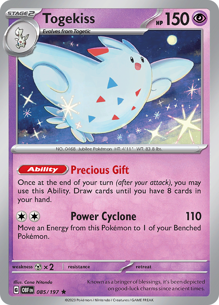 Togekiss (085/197) [Scarlet & Violet: Obsidian Flames] | Tabernacle Games