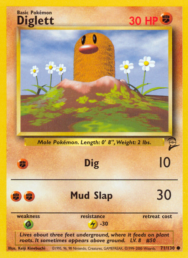 Diglett (71/130) [Base Set 2] | Tabernacle Games