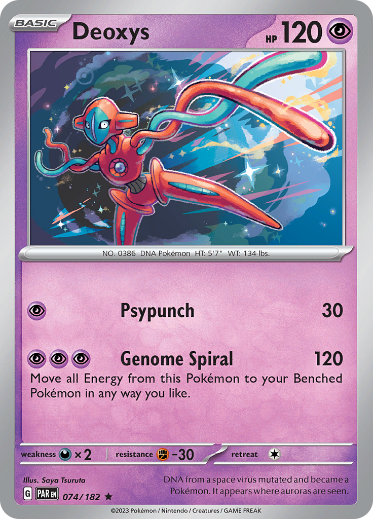 Deoxys (074/182) [Scarlet & Violet: Paradox Rift] | Tabernacle Games