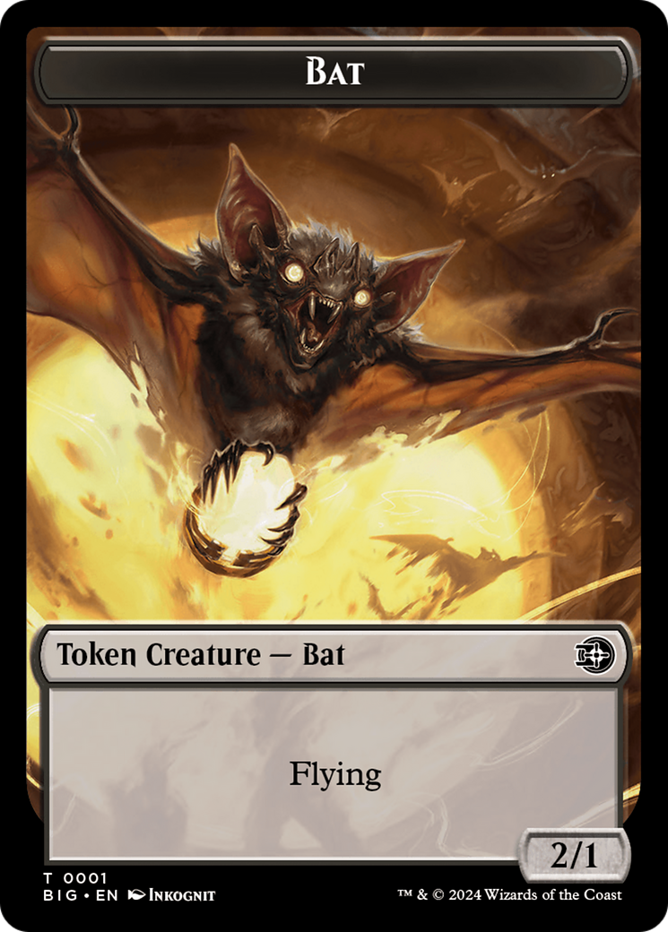 Bat Token [Outlaws of Thunder Junction: The Big Score Tokens] | Tabernacle Games