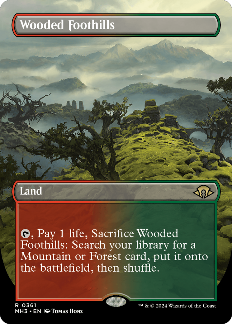 Wooded Foothills (Borderless) [Modern Horizons 3] | Tabernacle Games