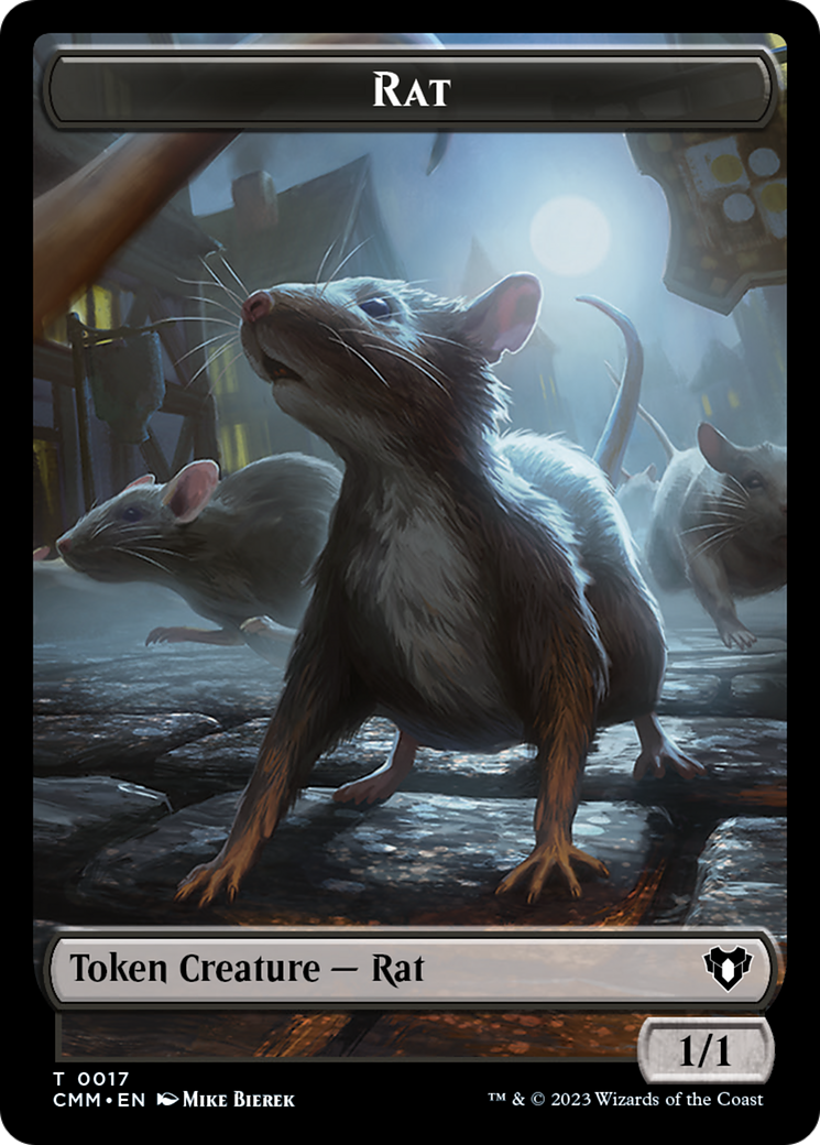 Eldrazi Spawn // Rat Double-Sided Token [Commander Masters Tokens] | Tabernacle Games