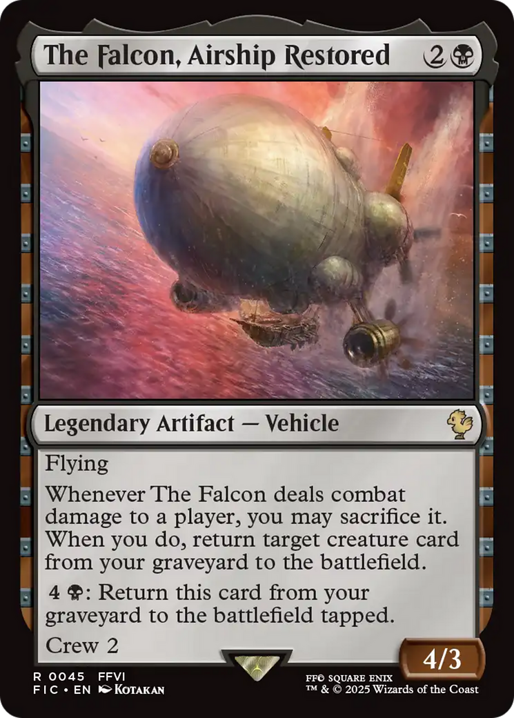 The Falcon, Airship Restored [FINAL FANTASY Commander] | Tabernacle Games