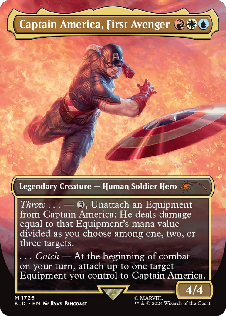 Captain America, First Avenger (Rainbow Foil) [Secret Lair Drop Series] | Tabernacle Games