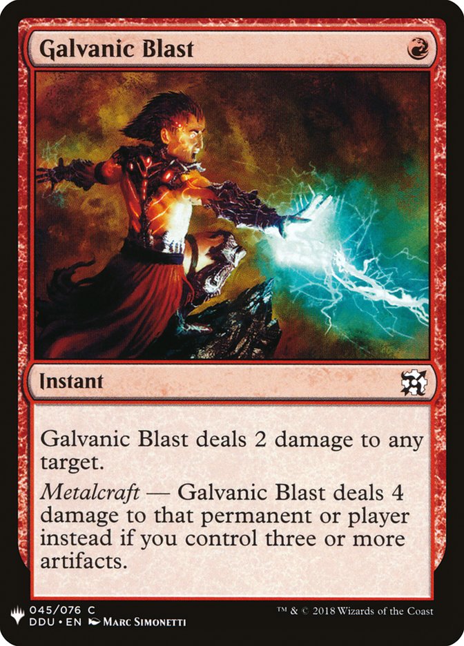 Galvanic Blast [Mystery Booster] | Tabernacle Games