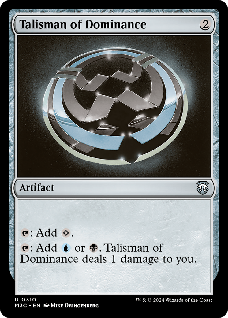 Talisman of Dominance (Ripple Foil) [Modern Horizons 3 Commander] | Tabernacle Games